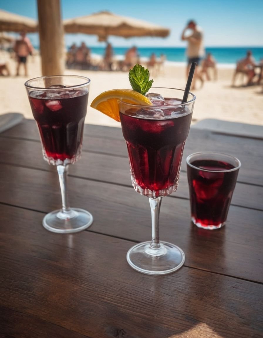 a few glasses of tinto de verano