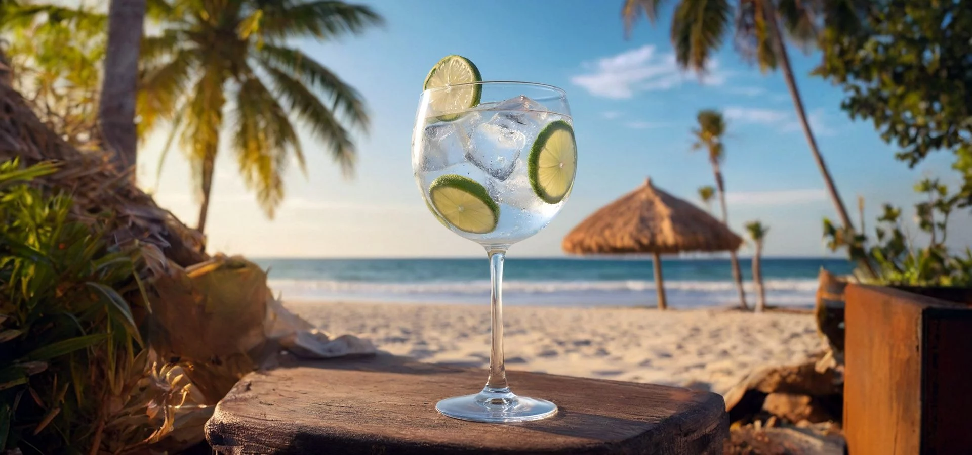 a nice gin and tonic on the beaches of torreivjea